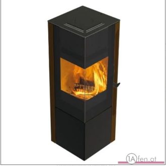 Edilkamin MODO 2 Holzofen mit Eckglass - schwarz