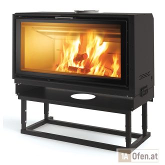 Edilkamin screen up 100 kamineinsatz mit untergestell