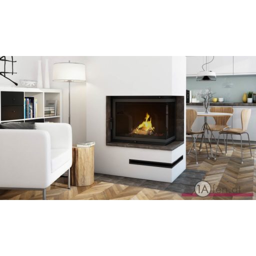 Kratki amelia kamineinsatz  mit rechte eckscheibe  /21 kw 