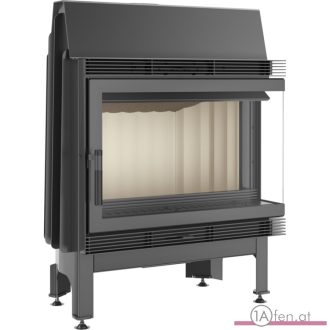   Kratki blanka 670/570 kamineinsatz  mit rechte eckscheibei  /11 kw