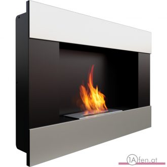 Deco ofen bravo / wand bioethanolkamin satin
