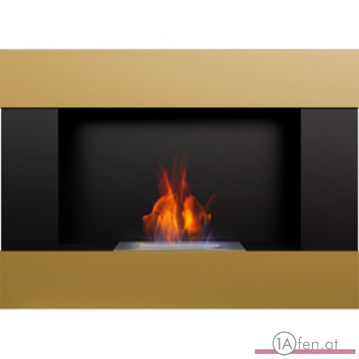 Deco ofen bravo / wand bioethanolkamin gold