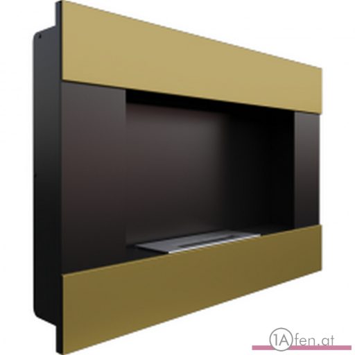 Deco ofen bravo / wand bioethanolkamin gold