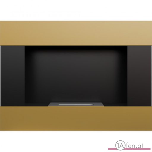 Deco ofen bravo / wand bioethanolkamin gold