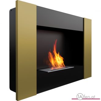 Deco ofen bravo 2 / wand bioethanolkamin gold