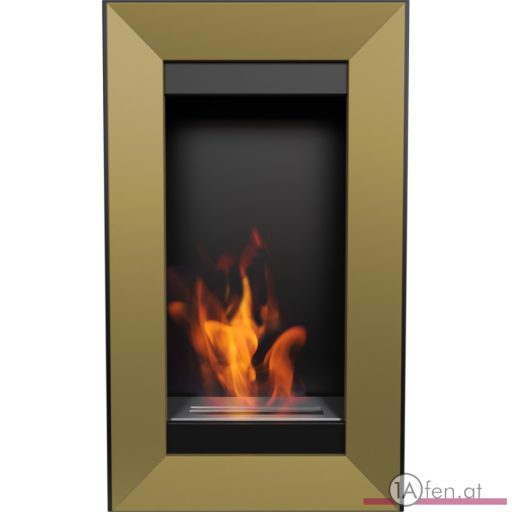 Deco ofen charlie 2 / wand bioethanolkamin gold