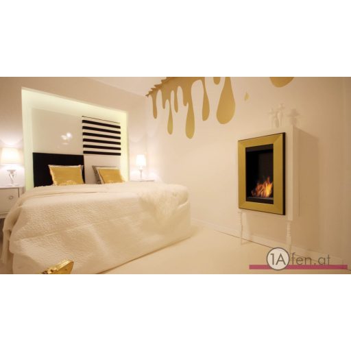 Deco ofen charlie 2 / wand bioethanolkamin gold