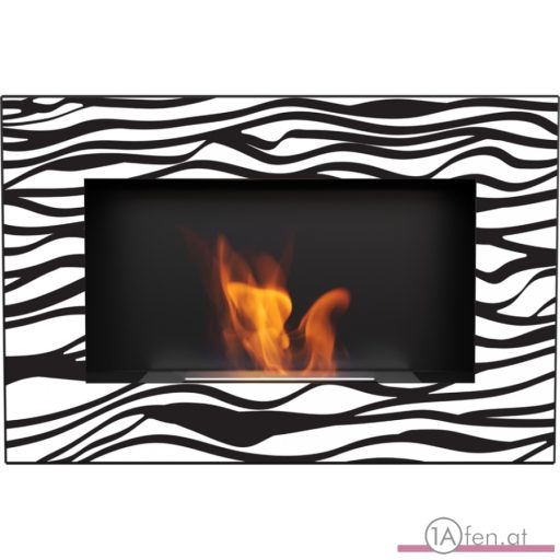 Deco ofen delta / wand bioethanolkamin zebra