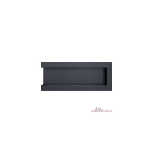 Deco ofen delta 1200 links / wand eck bioethanolkamin schwarz