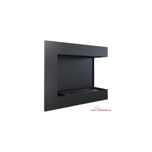 Deco ofen delta 600 rechts / wand eck bioethanolkamin schwarz