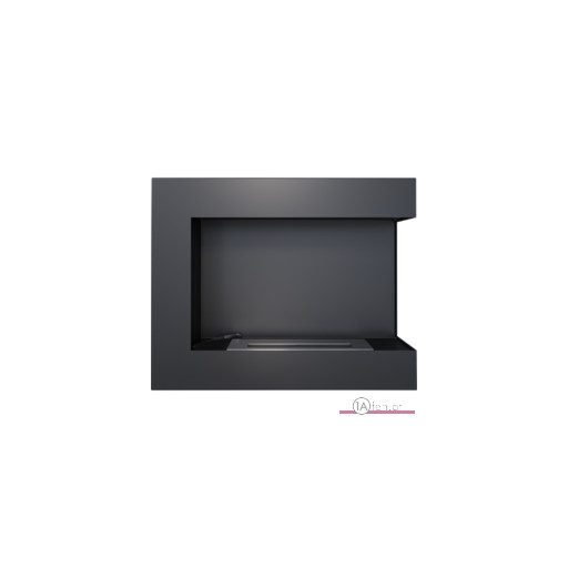 Deco ofen delta 600 rechts / wand eck bioethanolkamin schwarz