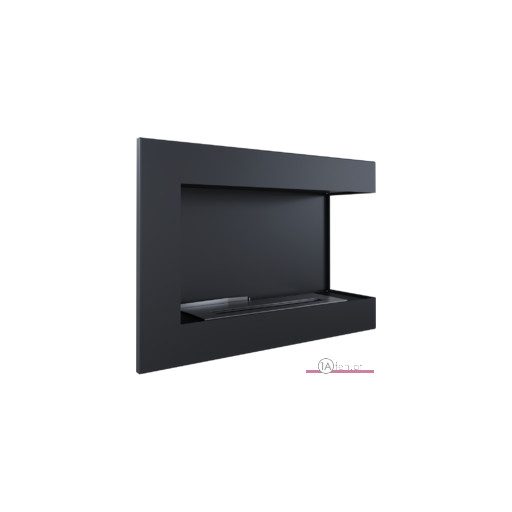 Deco ofen delta 700 rechts / wand eck bioethanolkamin schwarz