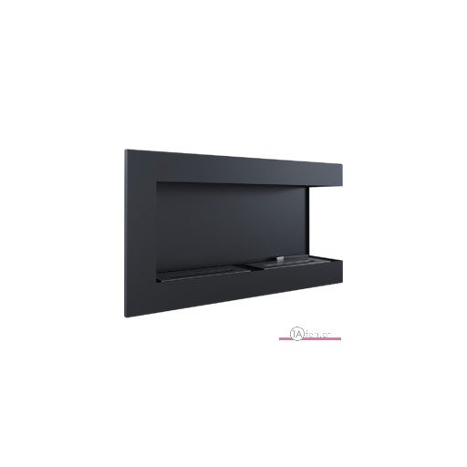 Deco ofen delta 900 rechts / wand eck bioethanolkamin schwarz