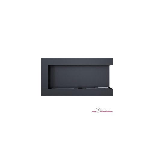 Deco ofen delta 900 rechts / wand eck bioethanolkamin schwarz