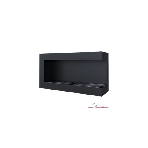 Deco ofen delta 900 rechts / wand eck bioethanolkamin schwarz