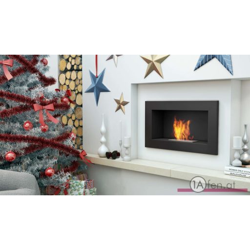 Deco ofen golf / wand bioethanolkamin / shwarz / 374x648x164