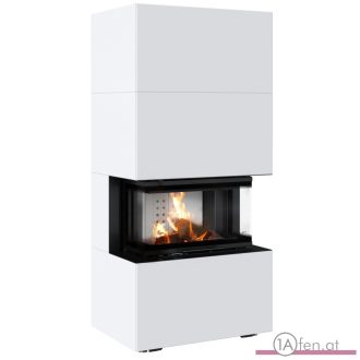   KAMINEINSATZ NBC/EASY BOX 7 KW Ø 160 BAUSATZ - Stahlverkleidung - Farbe weis