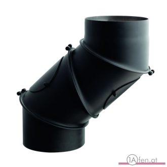 Rauchrohrbogen / ofenrohr 150mm - multibogen schwarz