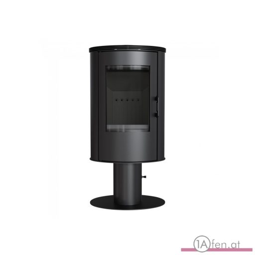 KAMINOFEN AUS STAHL SÄULENFUSS AB Ø 150 8 KW BLACK