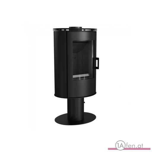 KAMINOFEN AUS STAHL SÄULENFUSS AB Ø 150 8 KW BLACK