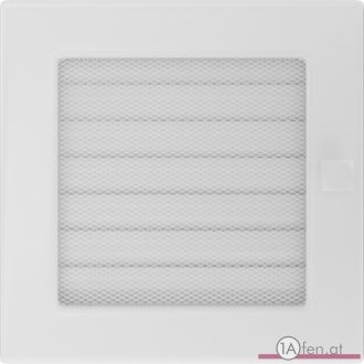   Lüftungsgitter normal - weis - 17x17cm mit zumachbare Klappen