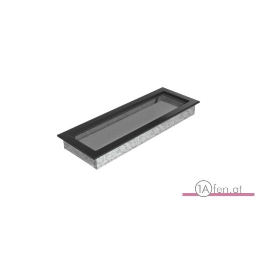 Lüftungsgitter normal - schwarz - 17x49cm