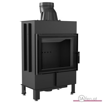   Kratki LUCY 12 - KAMINEINSATZ AUS STAHL  - 12 KW - Ø 200 - SHWARZ