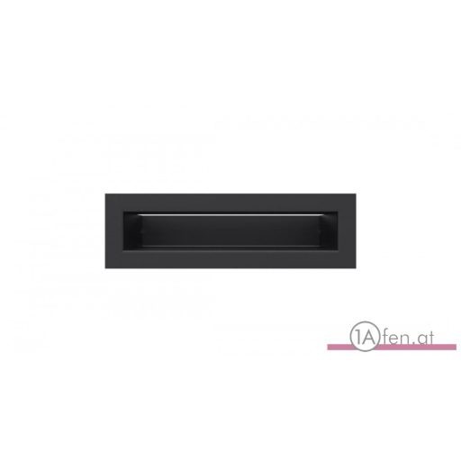 Lüftungsgitter modern (mit hinter seite) 9x40cm schwarz