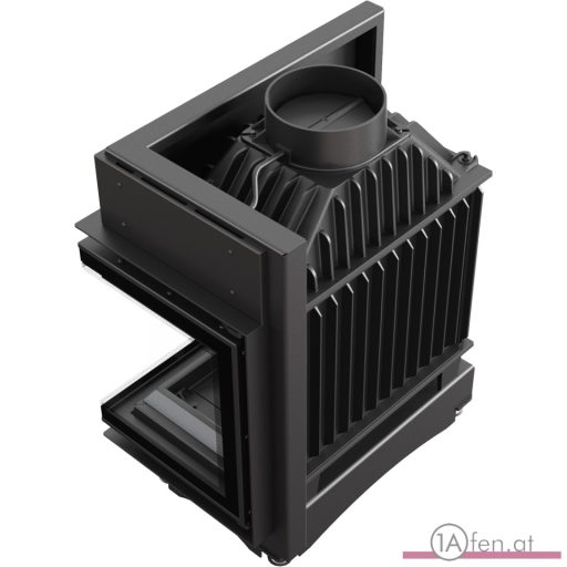 Kratki maja deco mit rechte eckscheibe kamineinsatz /8 kw