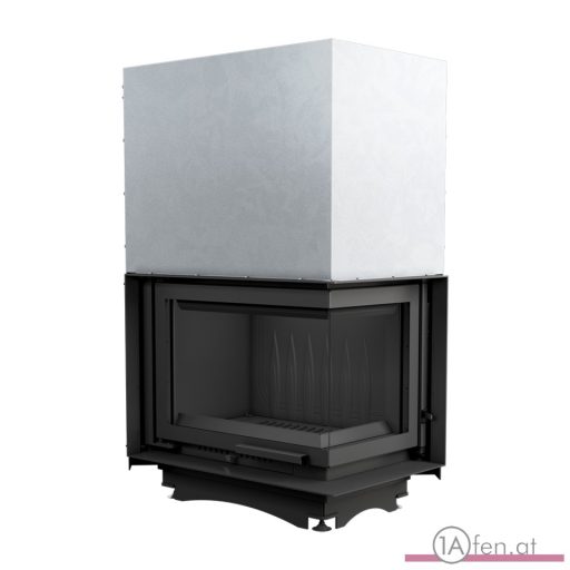 Kratki maja mit rehte eckschiebetür kamineinsatz /8 kw