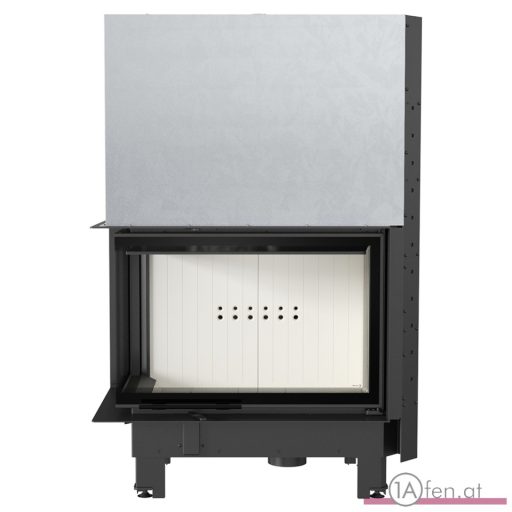 Kratki mba 17  kamineinsatz mit linke eck-schiebetür aus gebogenes glas  /17 kw