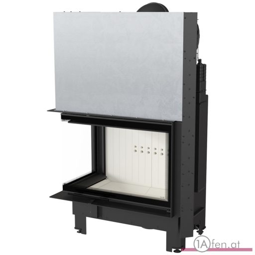 Kratki mba 17  kamineinsatz mit linke eck-schiebetür aus gebogenes glas  /17 kw