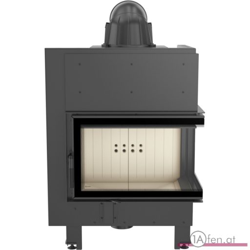 Kratki mbm 10  kamineinsatz mit gebogenes glas rechts /10 kw