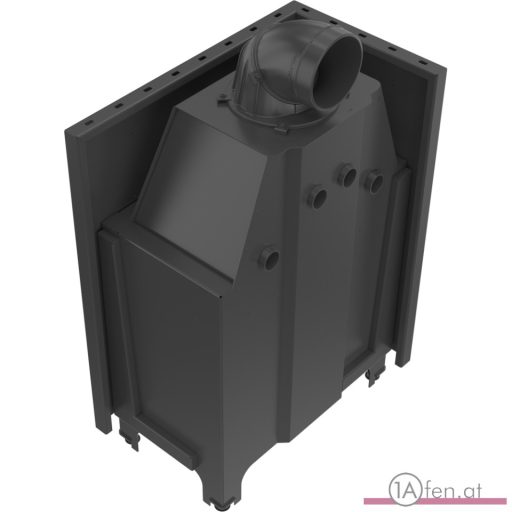 Kratki mbo 15  kamineinsatz mit linke eckscheibe aus gebogenes glas /15 kw