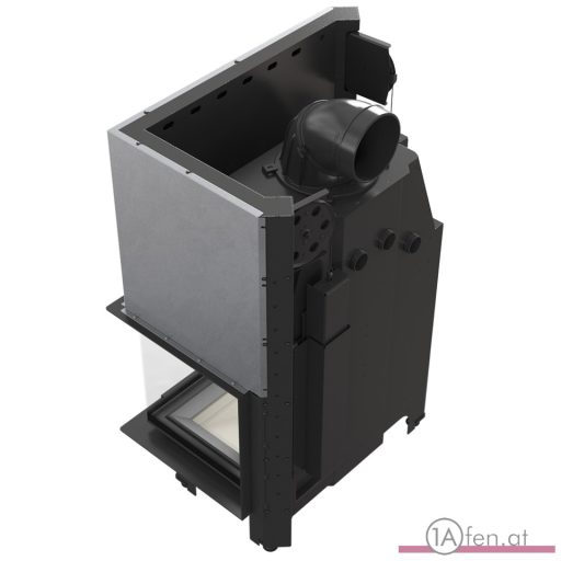 Kratki mbo 15  kamineinsatz mit rechte eck-schiebetür /15 kw