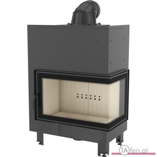 Kratki mbo 15  kamineinsatz mit rechte eckscheibe /15 kw