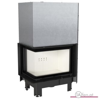 Kratki mbz 13  kamineinsatz mit linke eck-schiebetür /13 kw