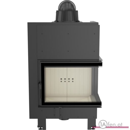 Kratki mbz 13  kamineinsatz mit gebogenes glas rechts /13 kw