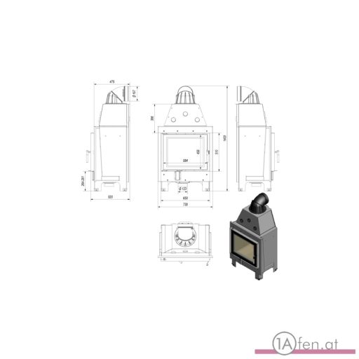 Kratki mbz 13  kamineinsatz /13 kw