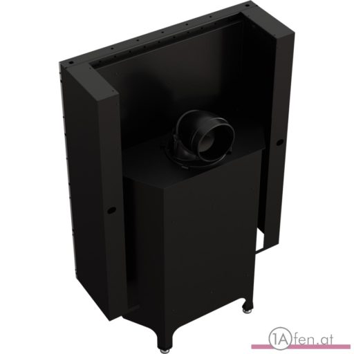Kratki nadia 13 kamineinsatz BLACK mit schiebetür schwarz Verkleidung  /13 kw