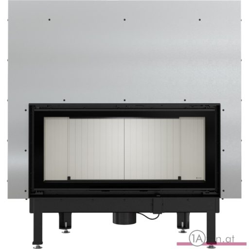 Kratki nadia 14 BLACK kamineinsatz mit schiebetür schwarz Verkleidung /14 kw