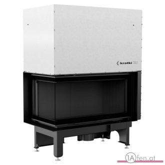   Kratki nadia 14 kamineinsatz mit eck- schiebetür links/14 kw