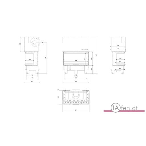 Panorama kamineinsatz NBC 15 1000/400