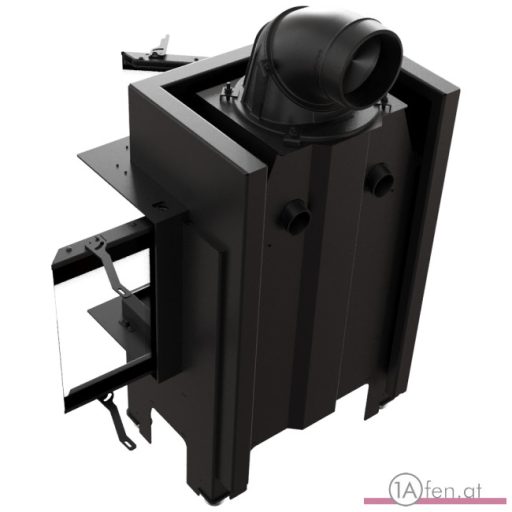 Kratki NBC/BSL/P/680/280 Panorama Glas Ofen - Schwarz
