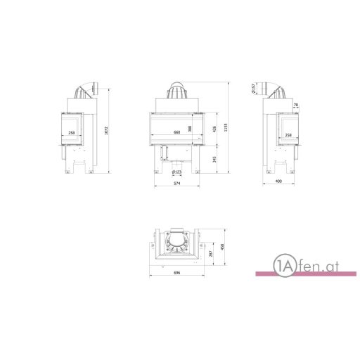 Kratki NBC/BSL/P/680/280 Panorama Gals Ofen
