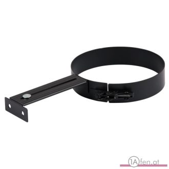 Rauchrohr / ofenrohr 180mm - rohrschelle schwarz