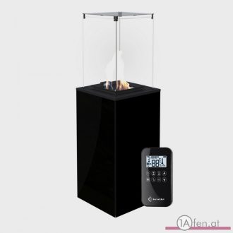   Gaskamin outdoor patio mini schwarz mit fernbedienung / 37 mbar
