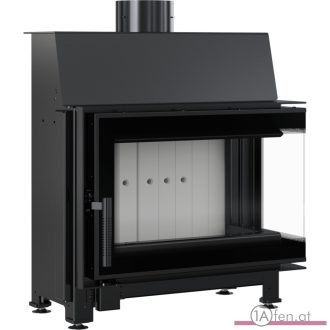 Kratki simple s  kamineinsatz mit rechte eckscheibe/ 6kw