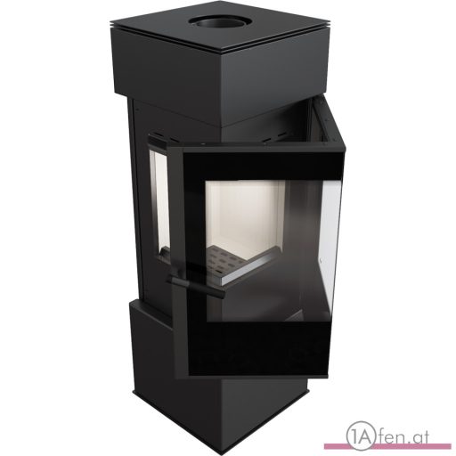 Kaminofen kratki thor 8 - raumluftunabhängig - 8 kw mit eckscheiben