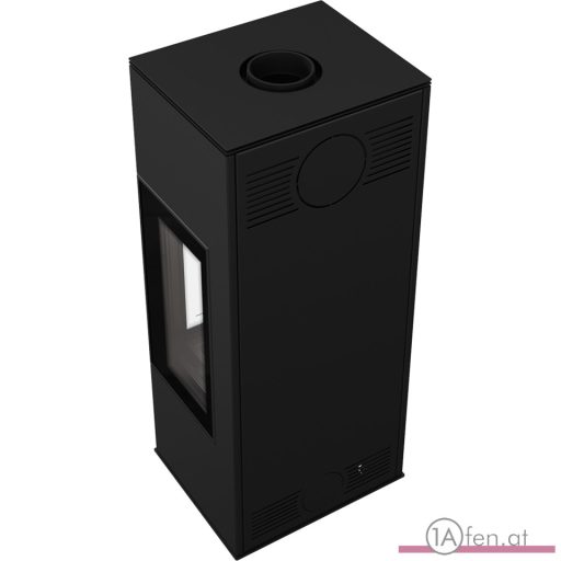 Kaminofen Kratki THOR VIEW , mit schwarzen Brennraum - 8 kw - 3-scheiben